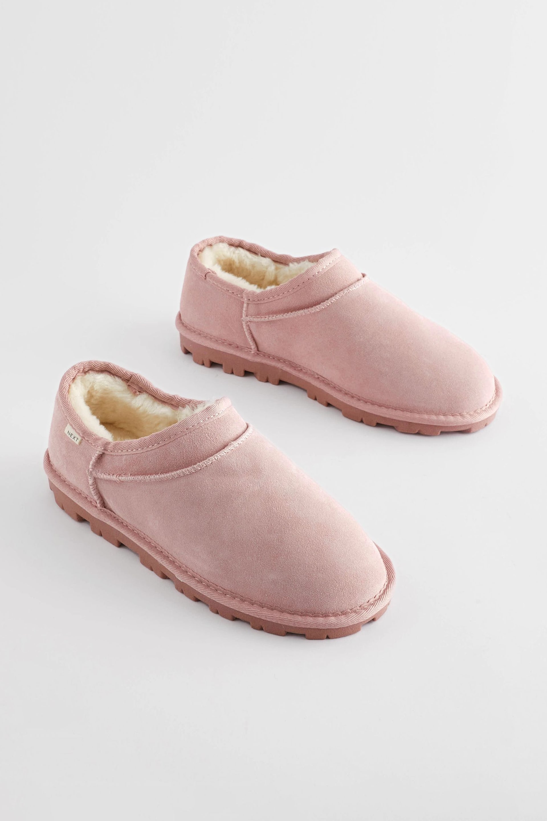 Pink Suede Shoot Slippers - Image 3 of 8