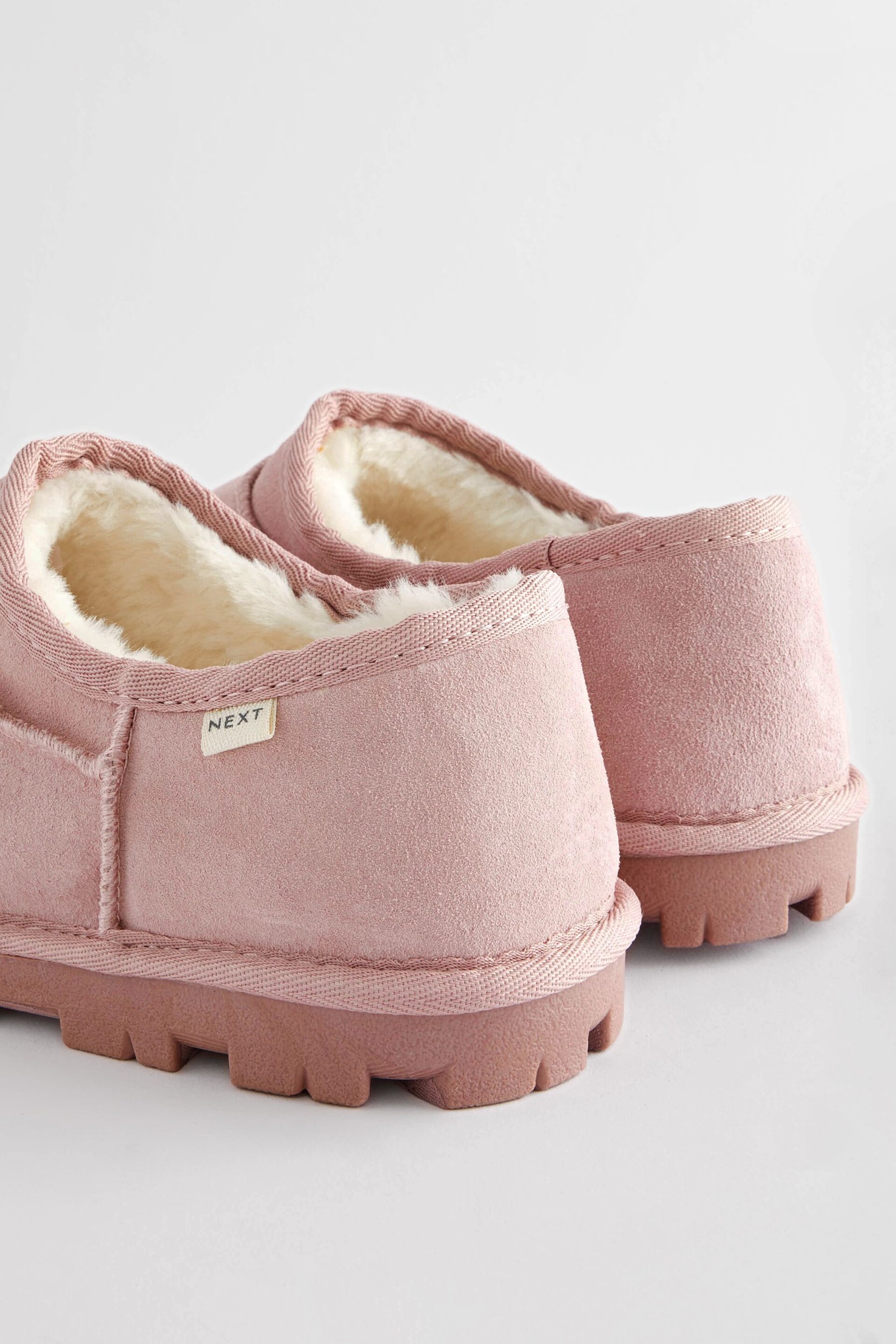 Pink Suede Shoot Slippers - Image 5 of 8