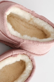Pink Suede Shoot Slippers - Image 6 of 8