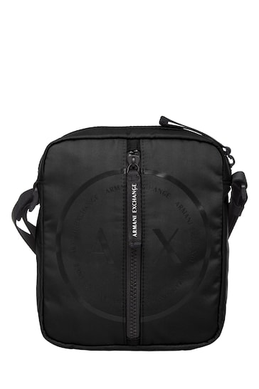 Armani Exchange Messenger Cross-Body Black Bag