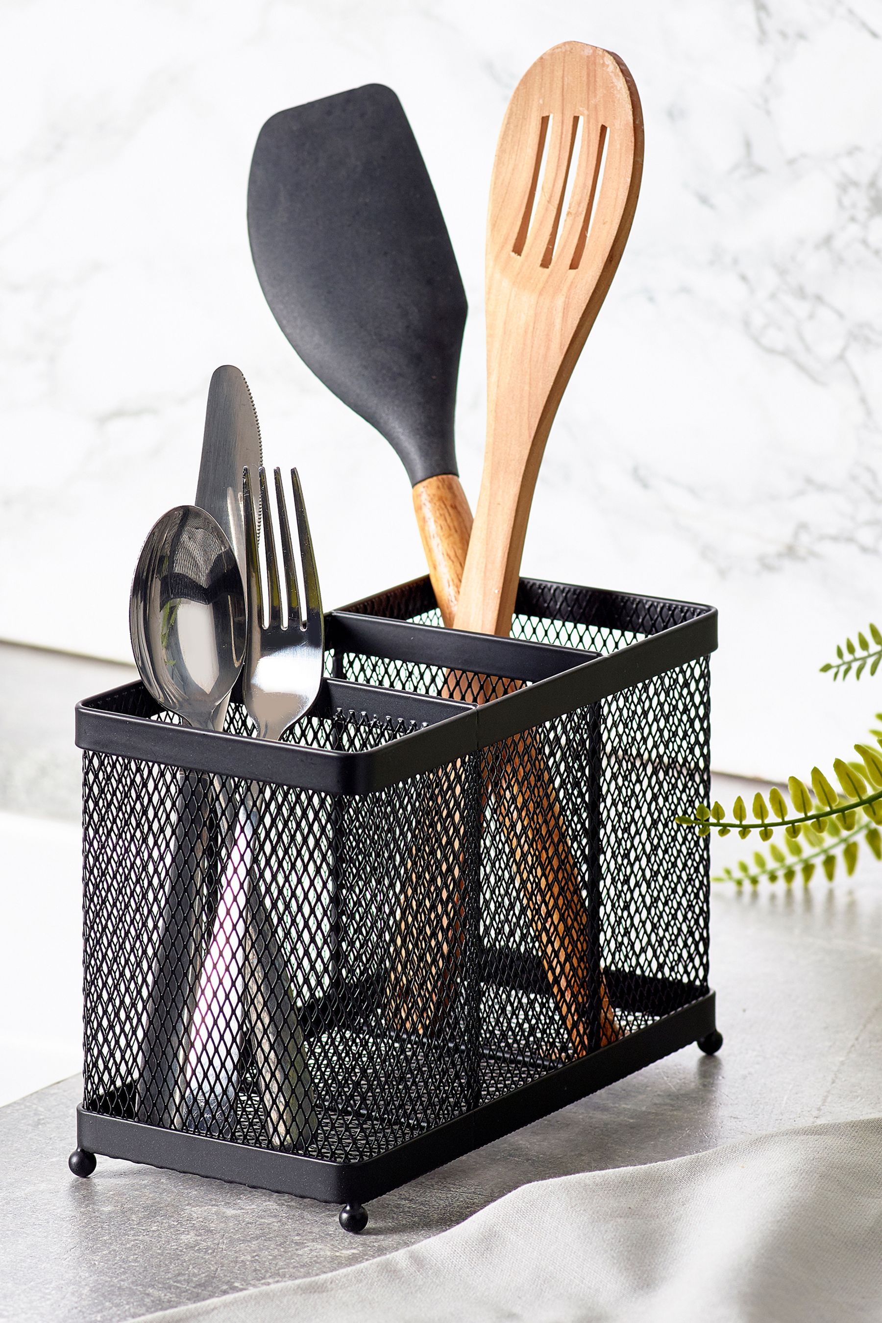 Black Bronx Cutlery Drainer