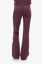 Superdry Smoky Aubergine Purple Sport Tech LR Flare Trousers - Image 2 of 4