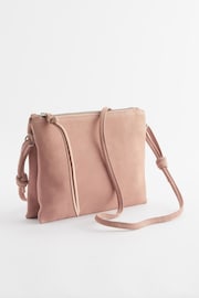 Pink Leather Cross-Body Bag - Image 1 of 6