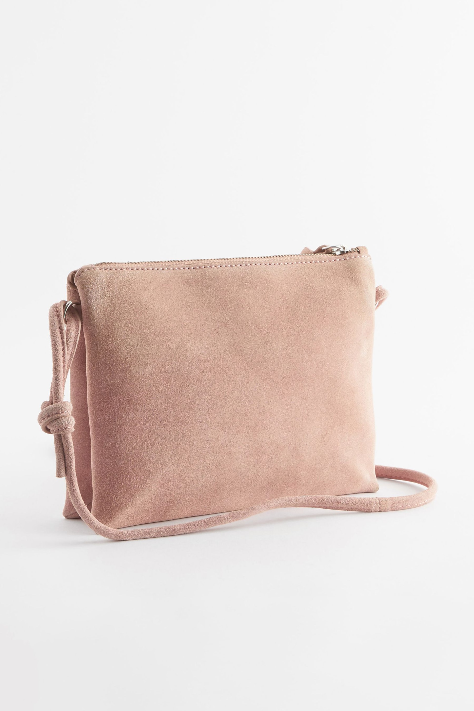 Pink Leather Cross-Body Bag - Image 5 of 6