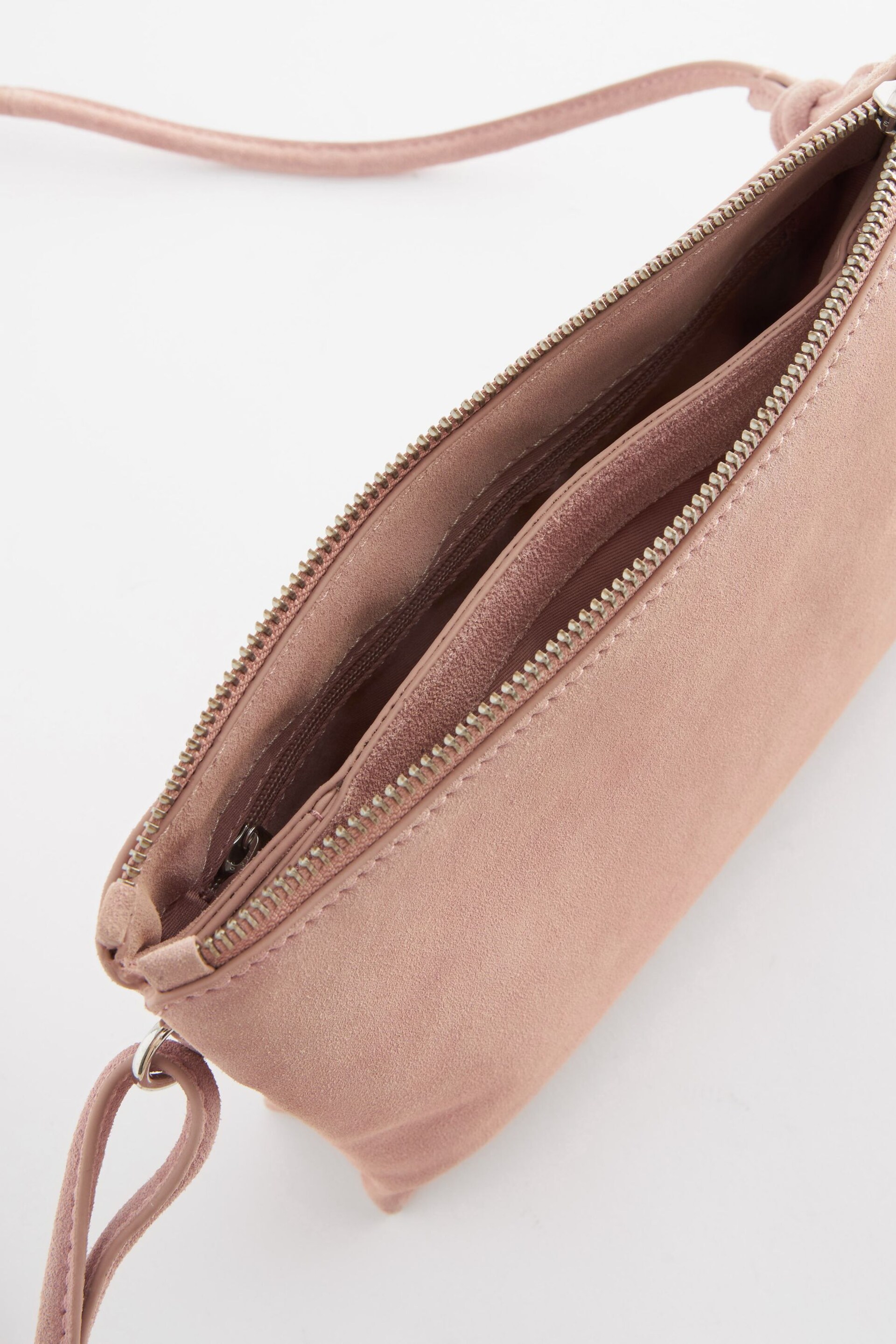 Pink Leather Cross-Body Bag - Image 6 of 6