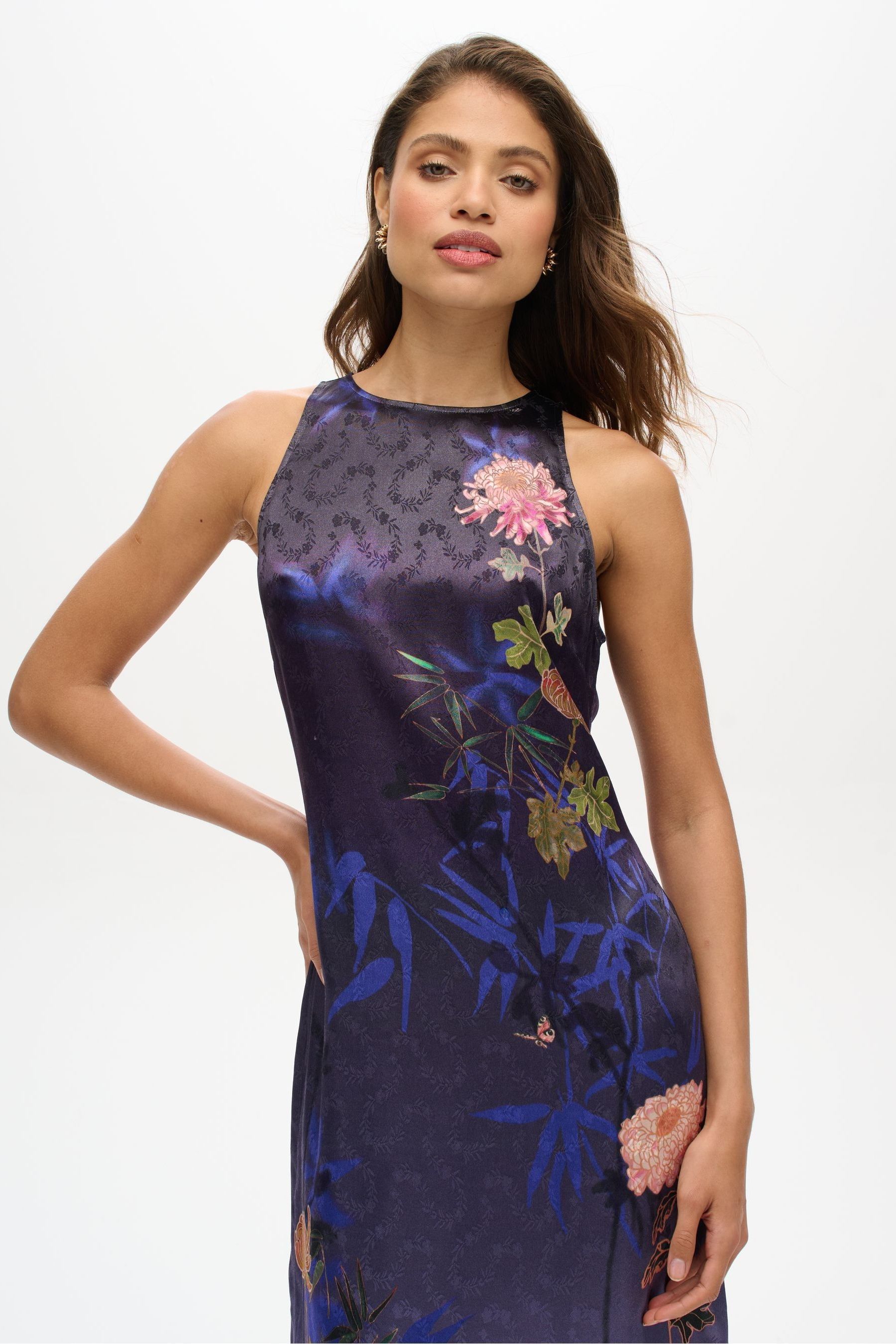 Japanese satin dress clearance