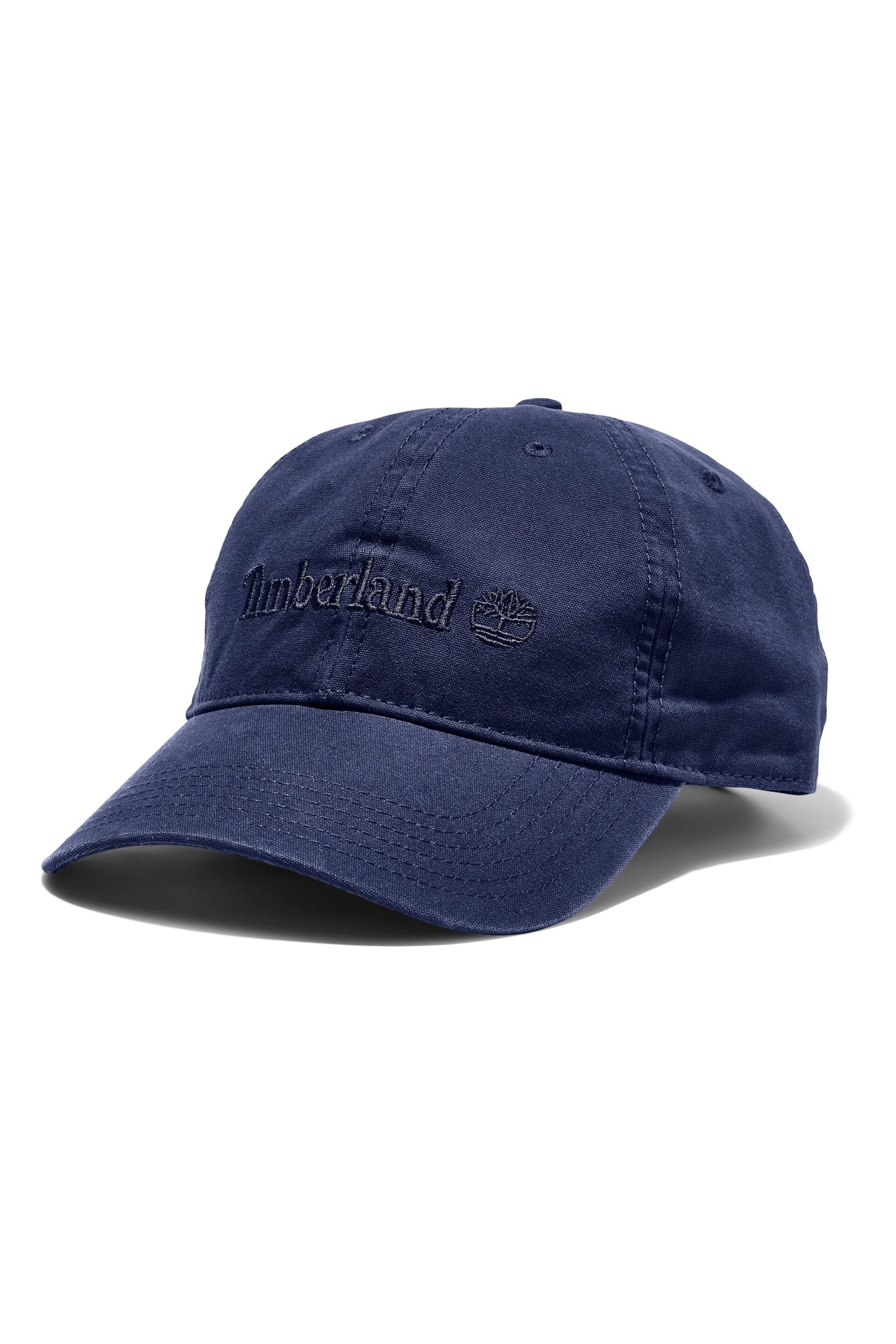 Timberland Blue Cooper Hill Cotton Canvas Baseball Hat - Image 1 of 2