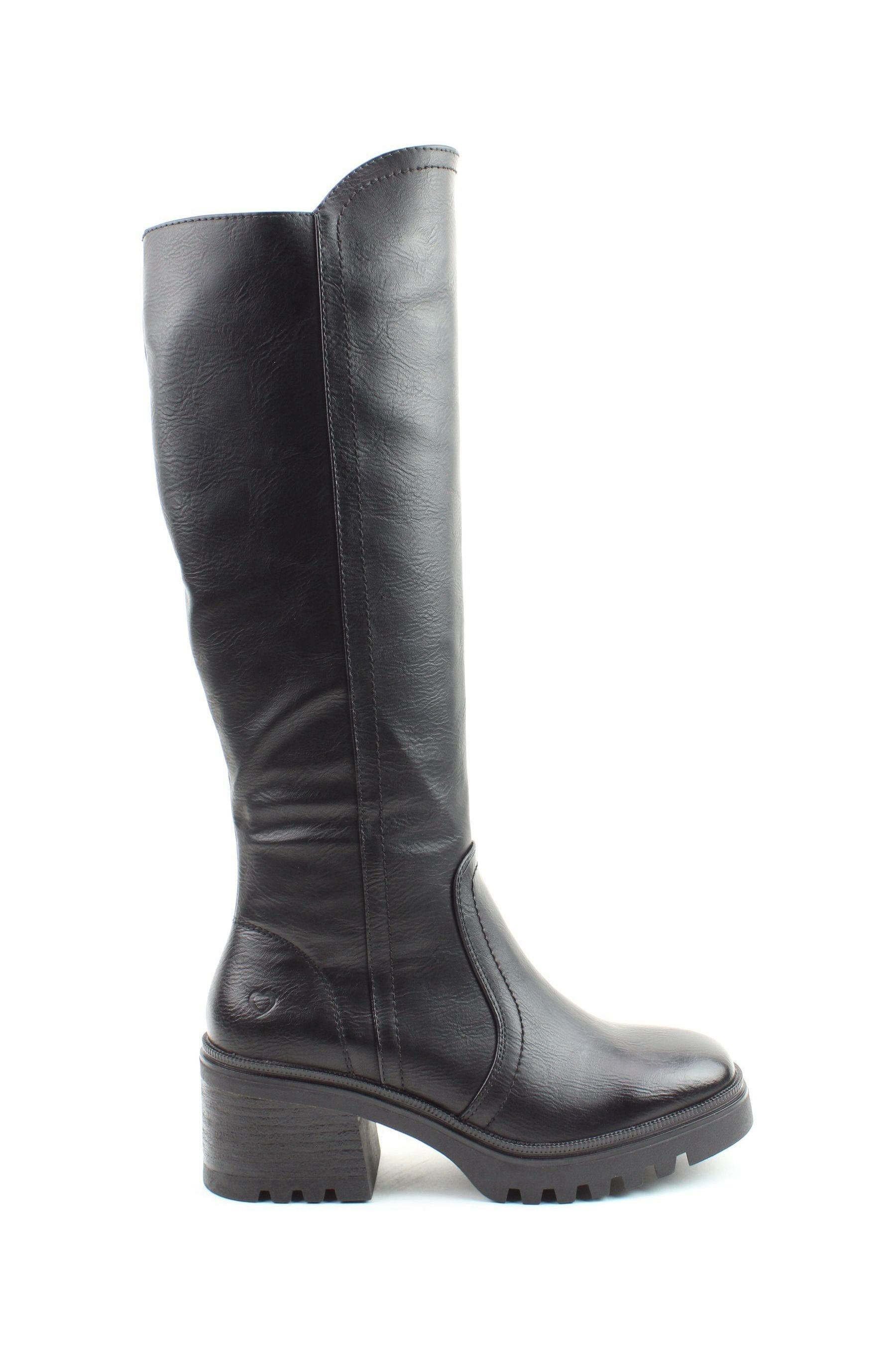 Buy Heavenly Feet Ladies Vegan Friendly Tall Black Boots from the