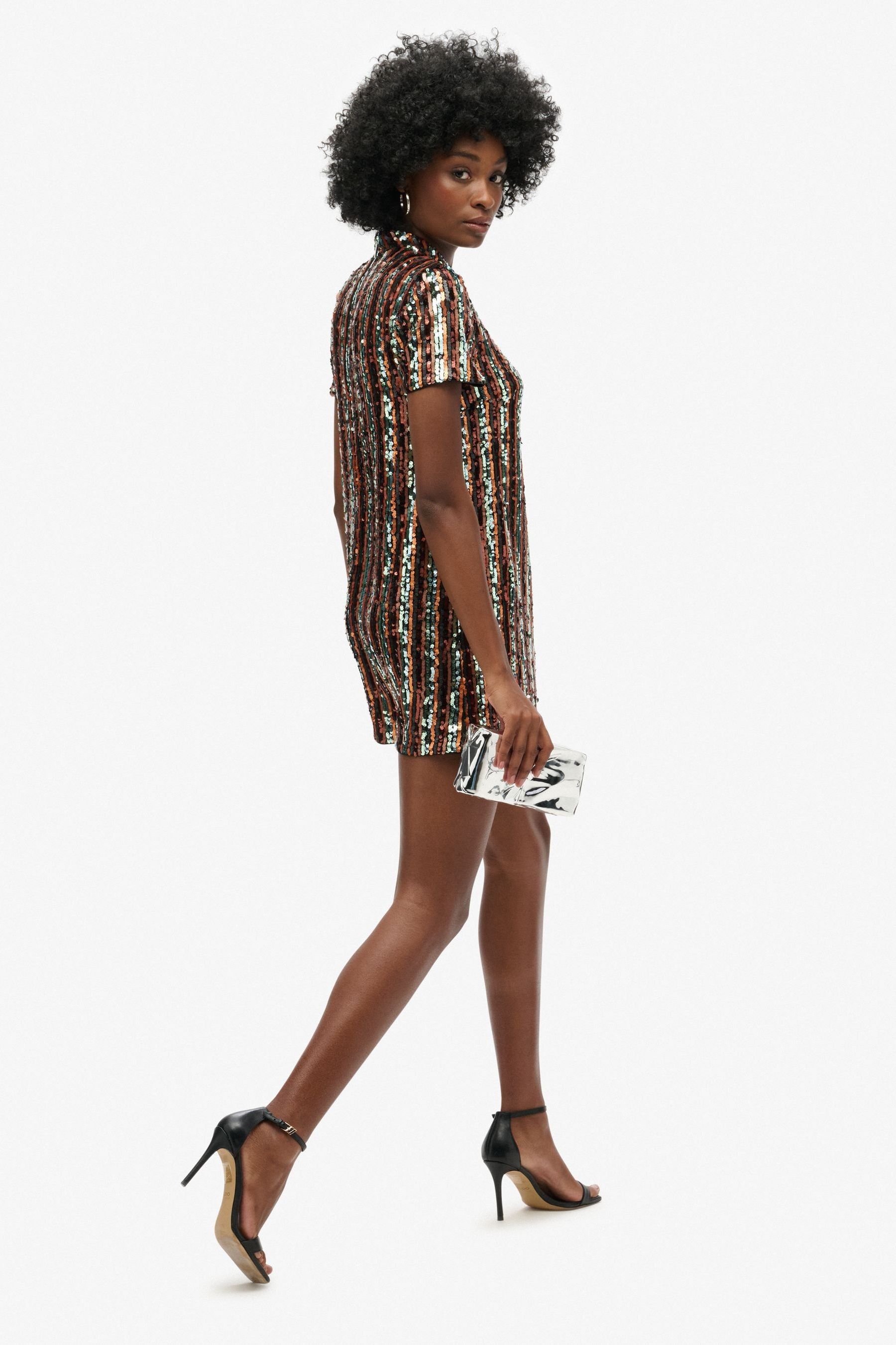 Next multi sequin dress outlet