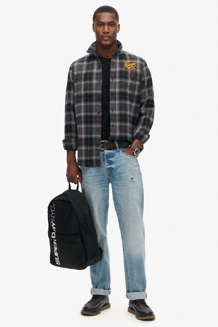 Superdry Black NYC Montana Backpack - Image 6 of 6