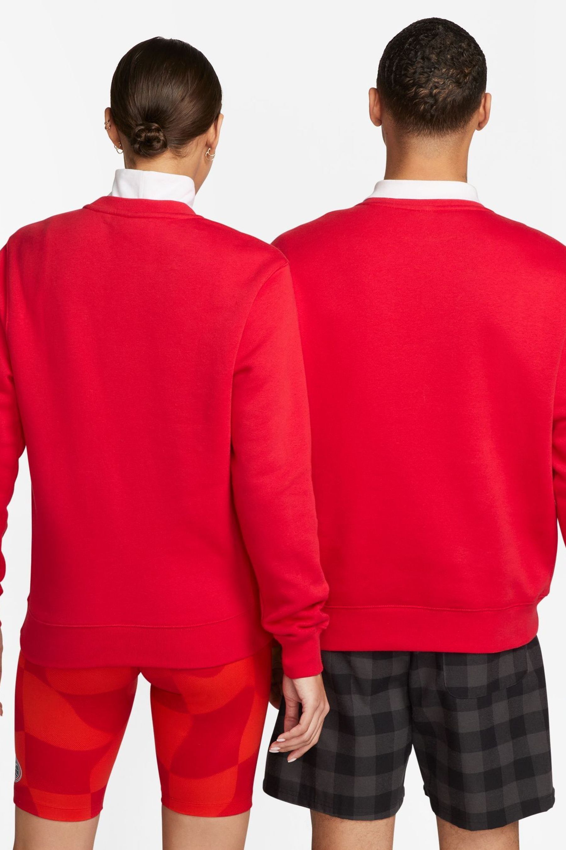 Buy Nike University Red Club Crew Sweatshirt from the Next UK online shop