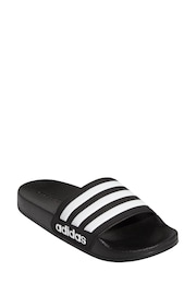 adidas Black Kids Adilette Youth Sliders - Image 3 of 9