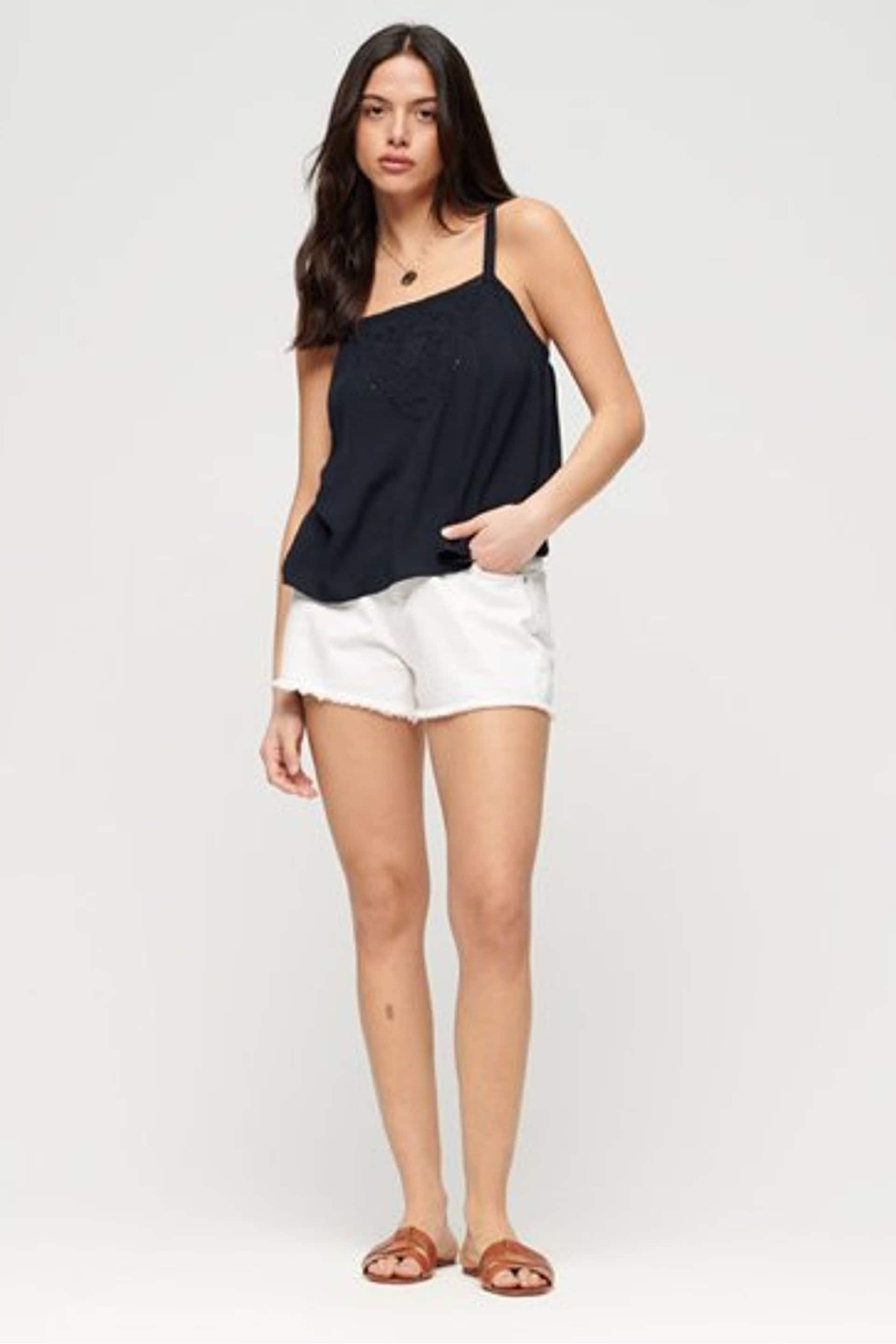 Superdry Blue Embroidered Cami Top - Image 2 of 5