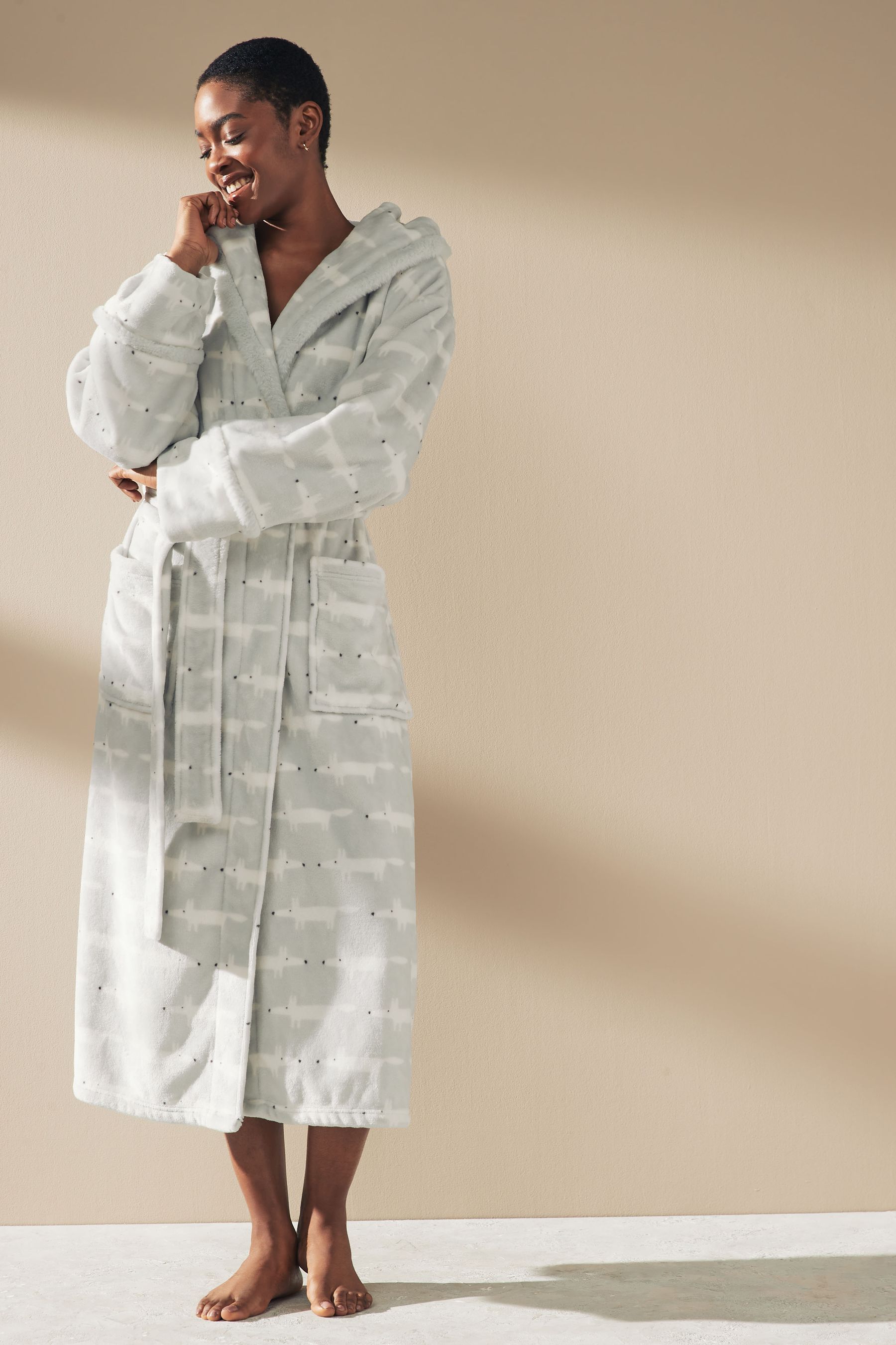 Buy Grey Mr Fox Scion At Next Dressing Gown from Next Luxembourg
