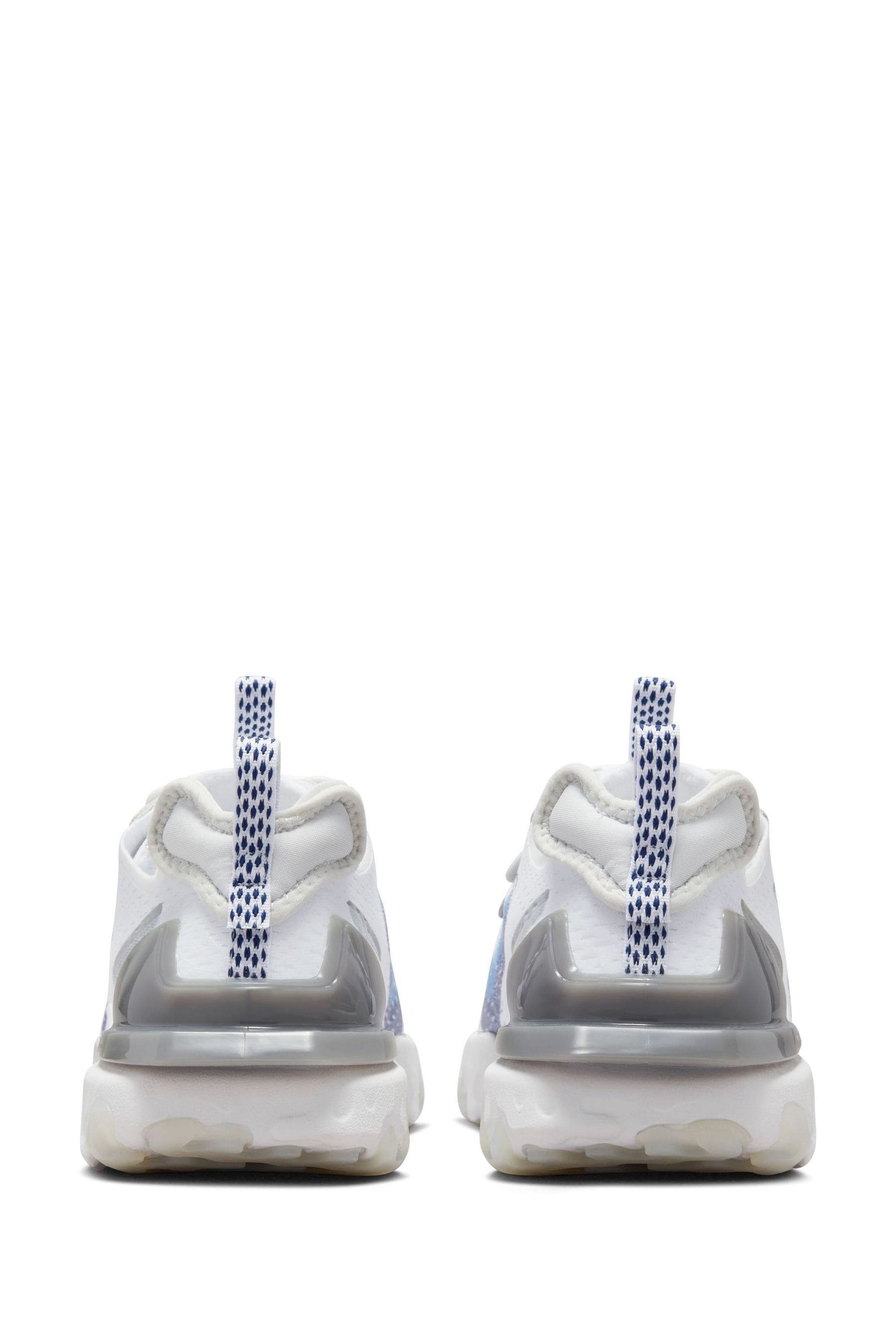 Nike react white and blue deals