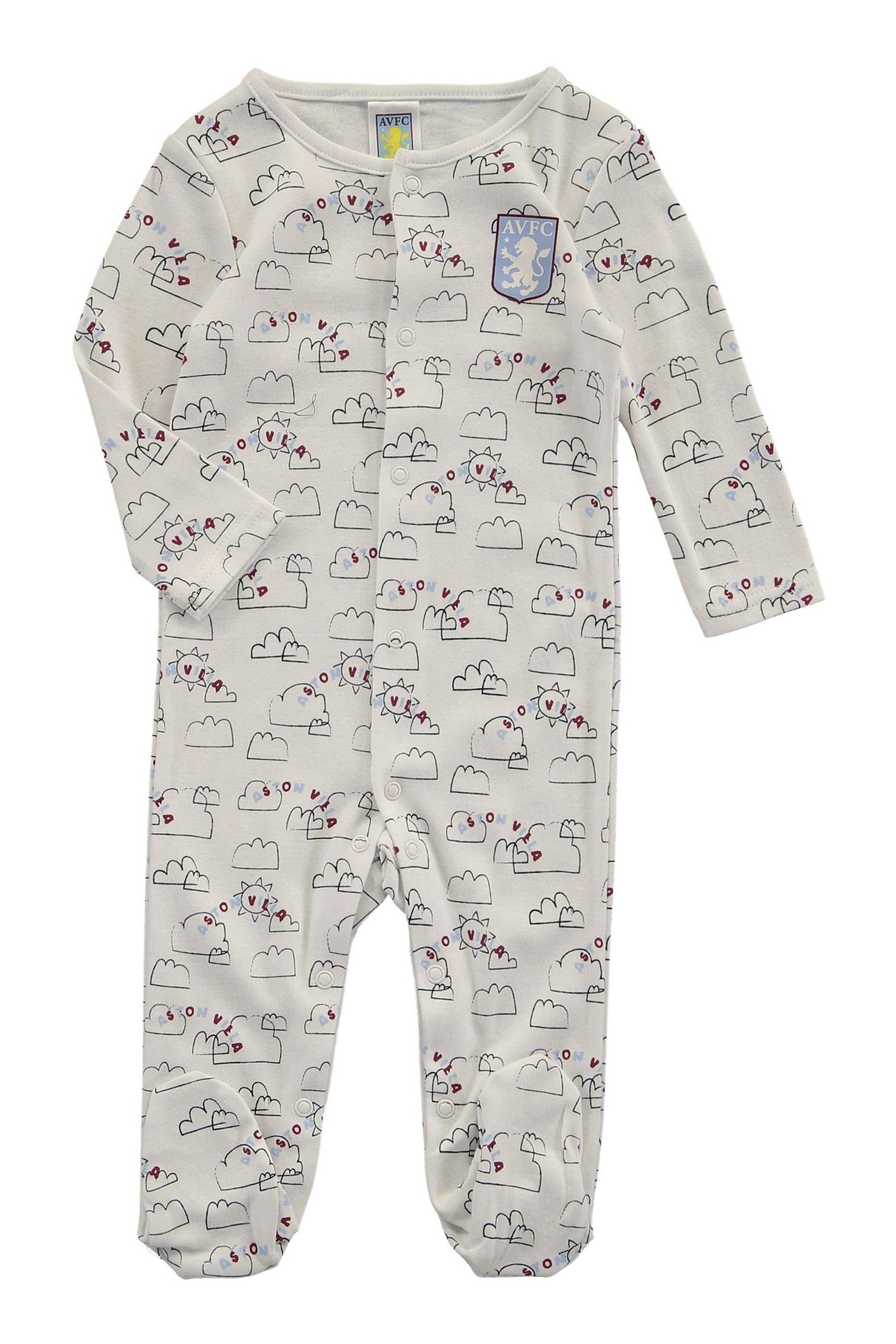Aston villa sales baby sleepsuit