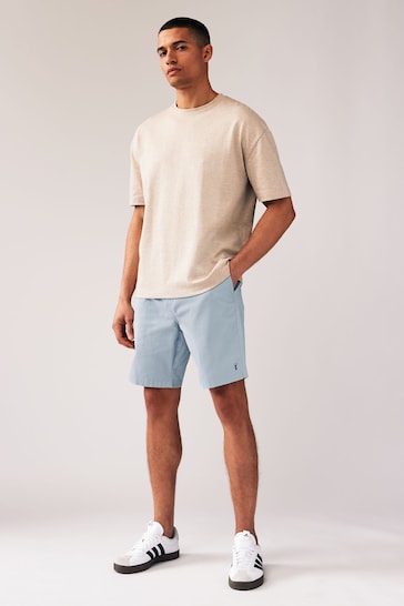 Blue/White 2 Pack Elasticated Waist Chino Shorts 2 Pack