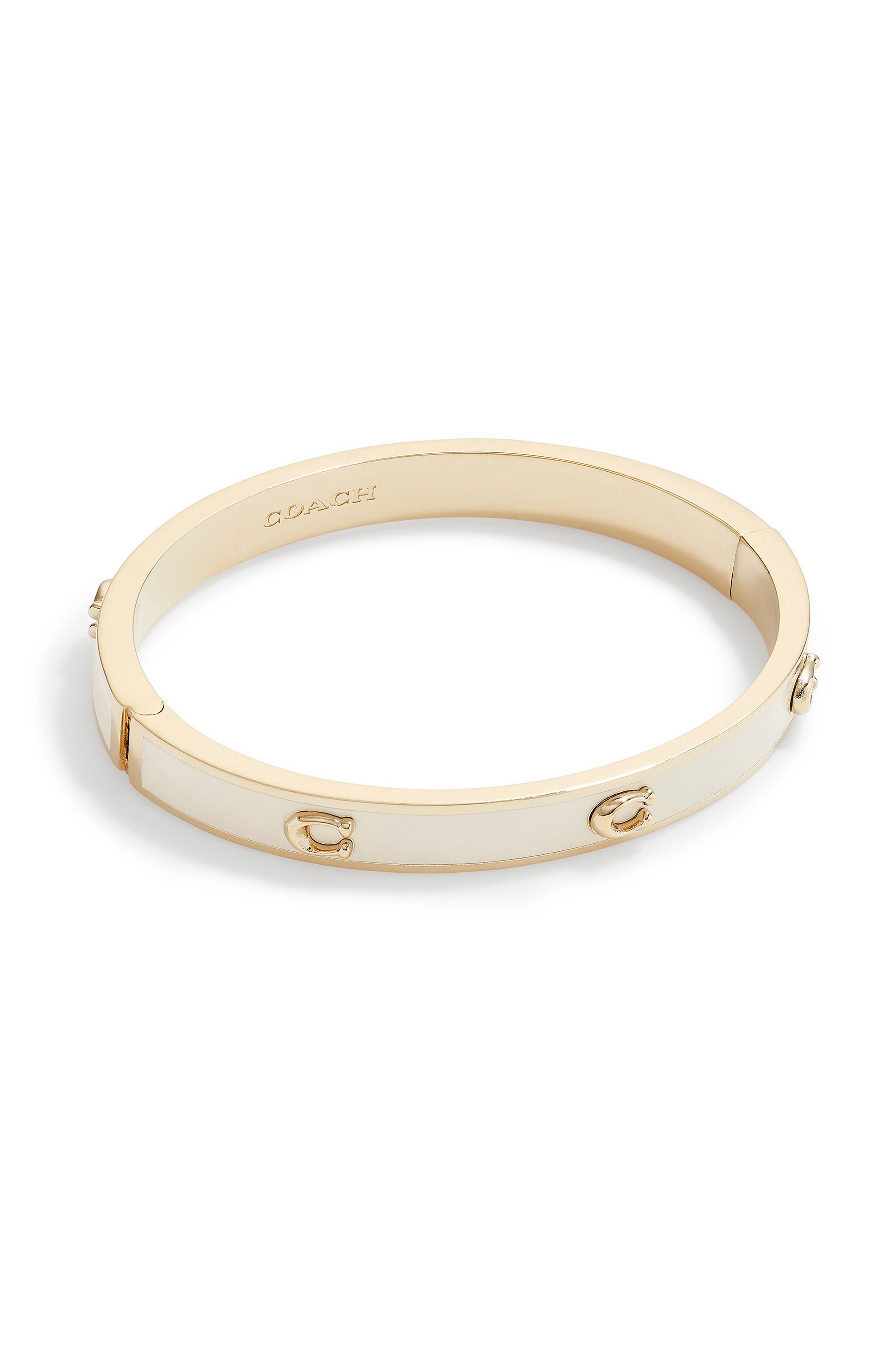 Buy COACH White Signature Enamel Bangle Bracelet from Next Ireland