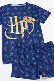 Vanilla Underground Blue Girls Harry Potter Licensing Short Pyjamas - Image 4 of 5