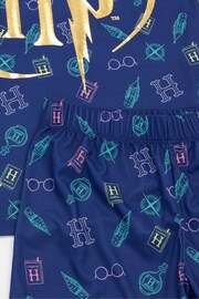 Vanilla Underground Blue Girls Harry Potter Licensing Short Pyjamas - Image 5 of 5