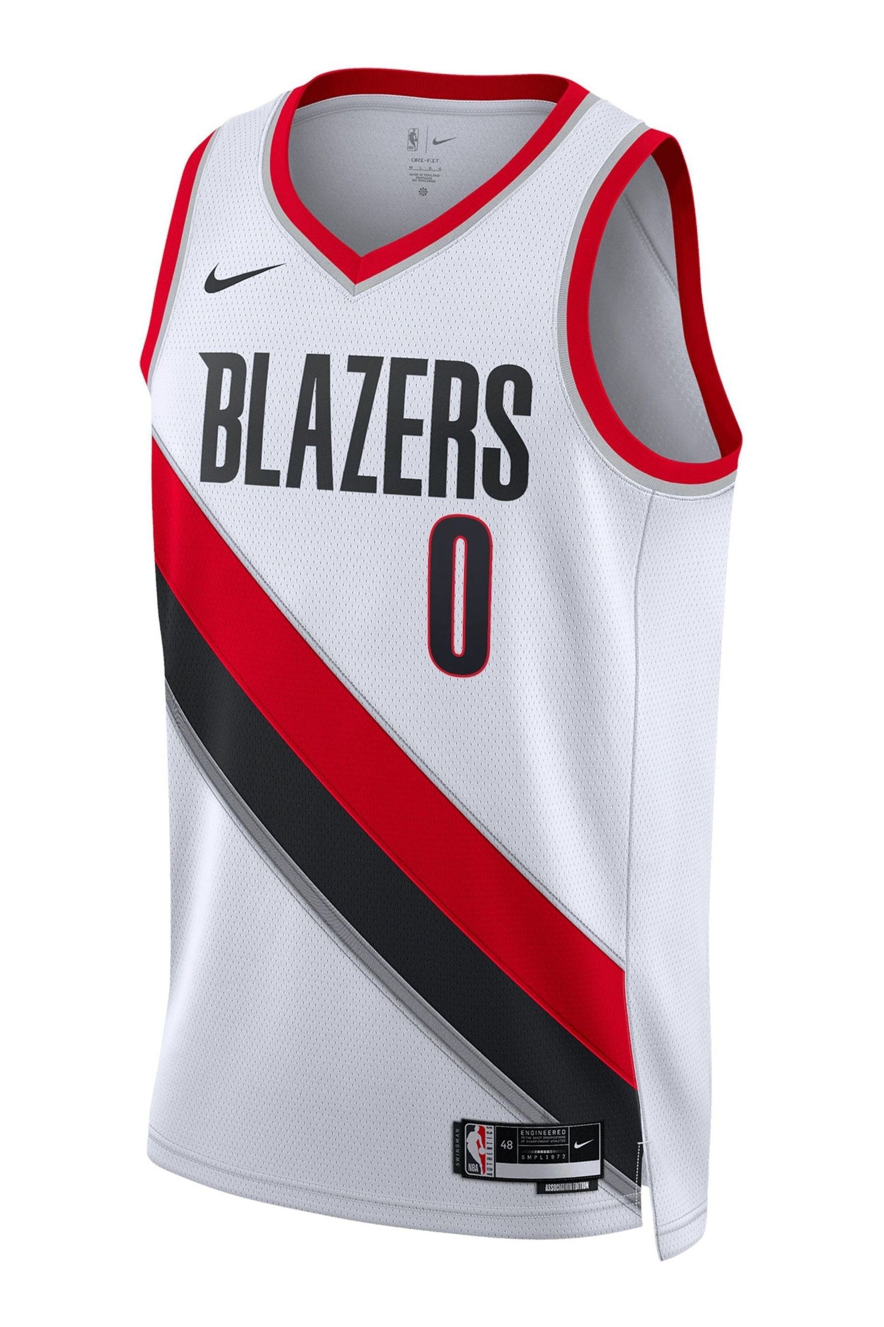 Buy Nike White Portland Trail Blazers Association Edition Swingman