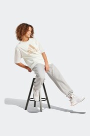 adidas White Boyfriend Sportswear Essentials Big Logo T-Shirt - Image 4 of 6