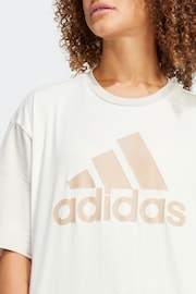 adidas White Boyfriend Sportswear Essentials Big Logo T-Shirt - Image 6 of 6