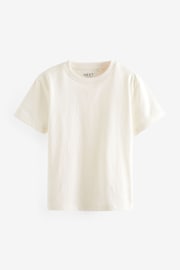 White Ecru Cotton Short Sleeve T-Shirt (3-16yrs) - Image 1 of 3