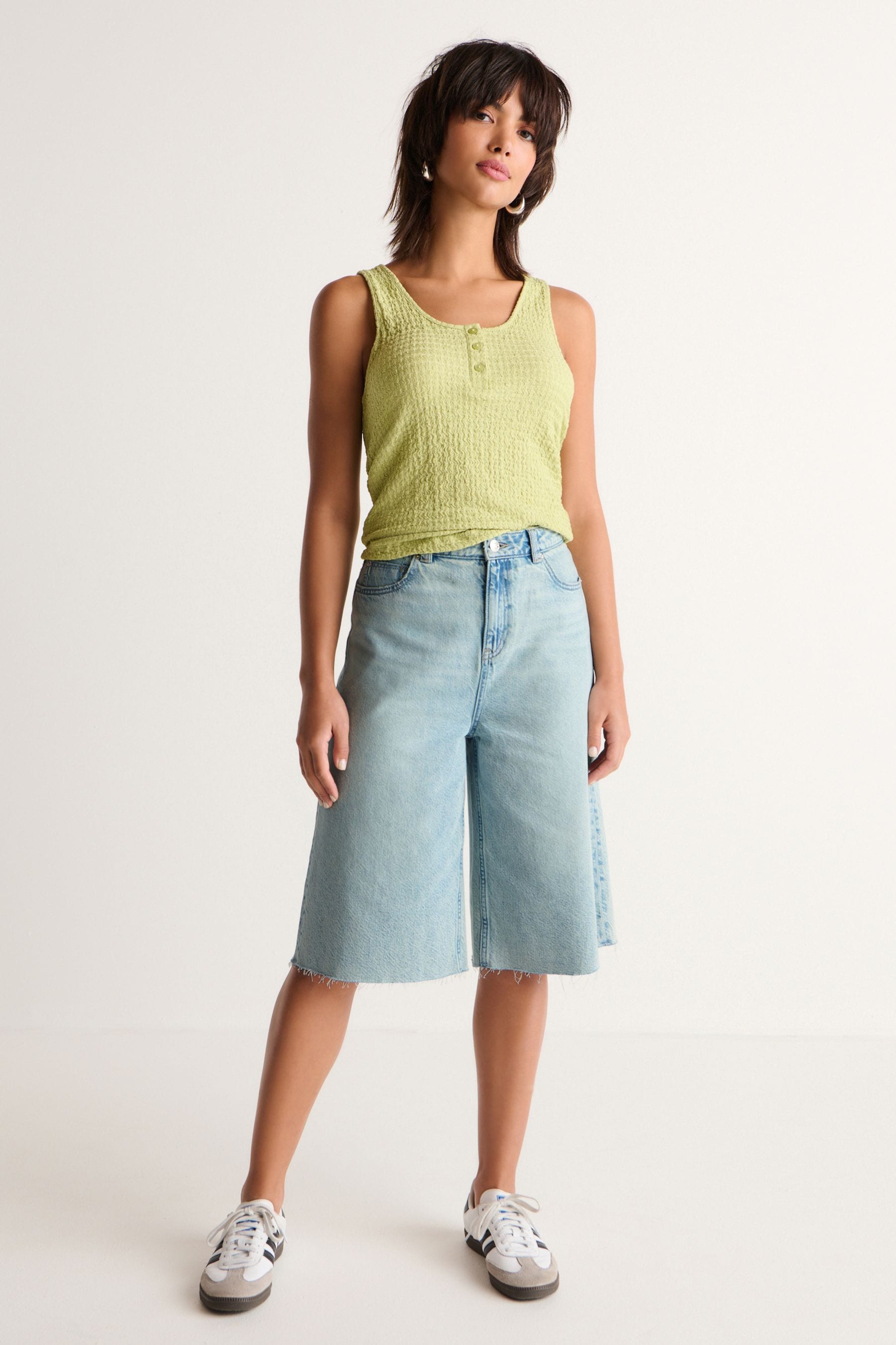 High waisted denim shorts next shop
