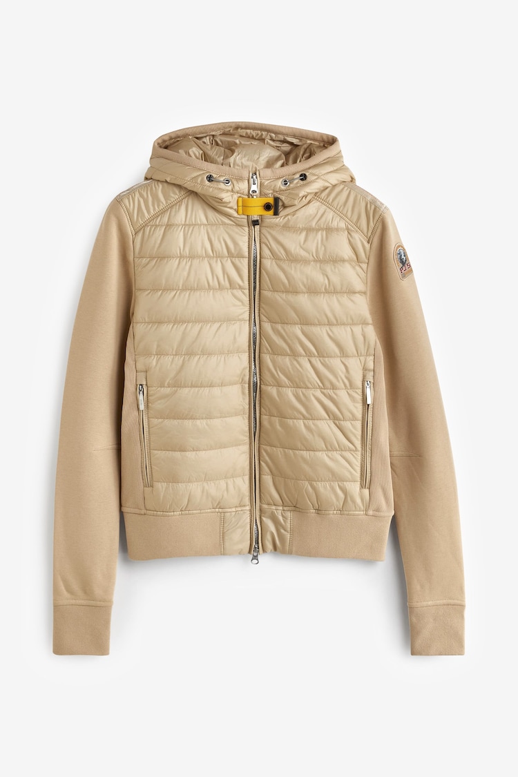 Parajumpers Beige Caelie Nylon Fleece Beige Jacket - Image 2 of 5