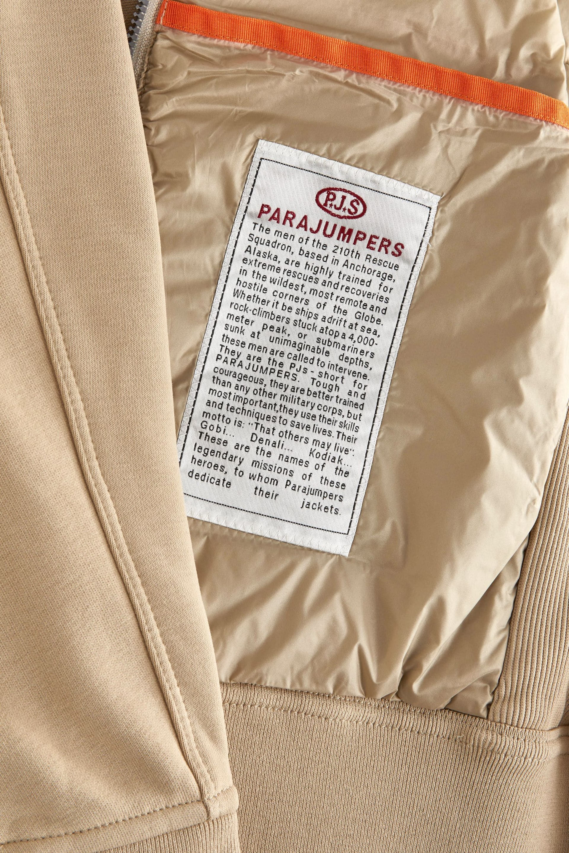 Parajumpers Beige Caelie Nylon Fleece Beige Jacket - Image 4 of 5