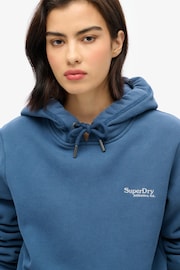 Superdry Sea Blue Essential Logo Hoodie - Image 2 of 5