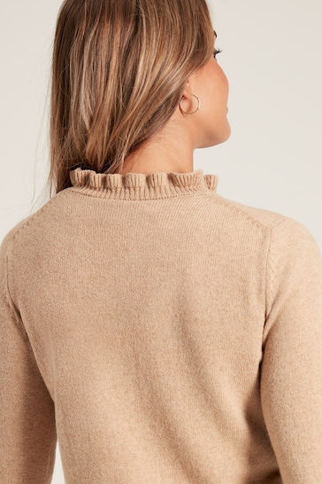 Joules Edith Natural Frill Neck Jumper