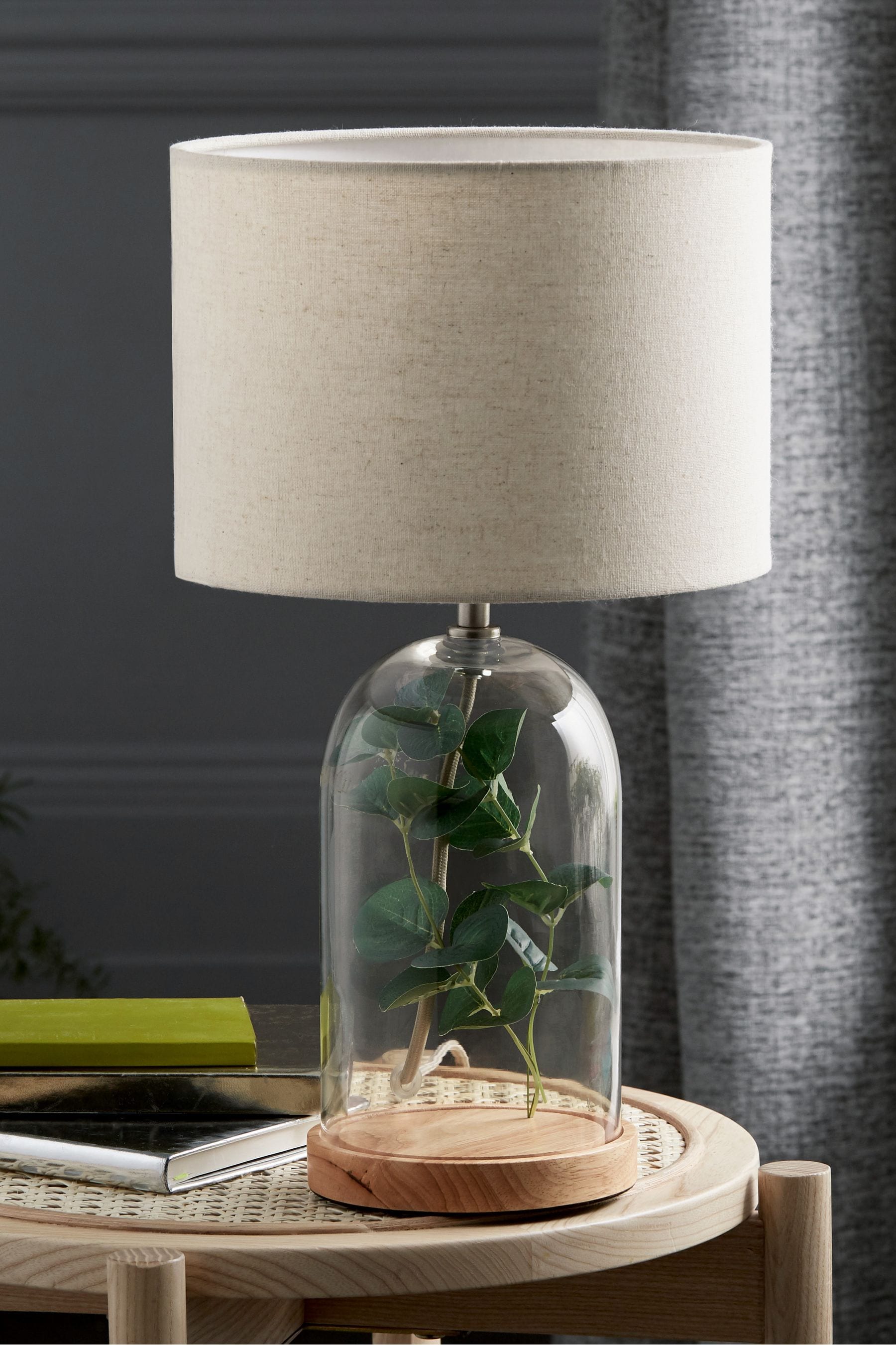 Buy Clear Oakham Wood Plinth Table Lamp from the Next UK online shop