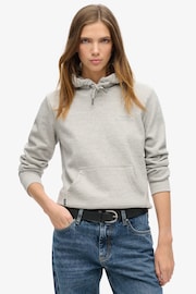 Superdry Lightning Grey Essential Logo Hoodie - Image 2 of 5