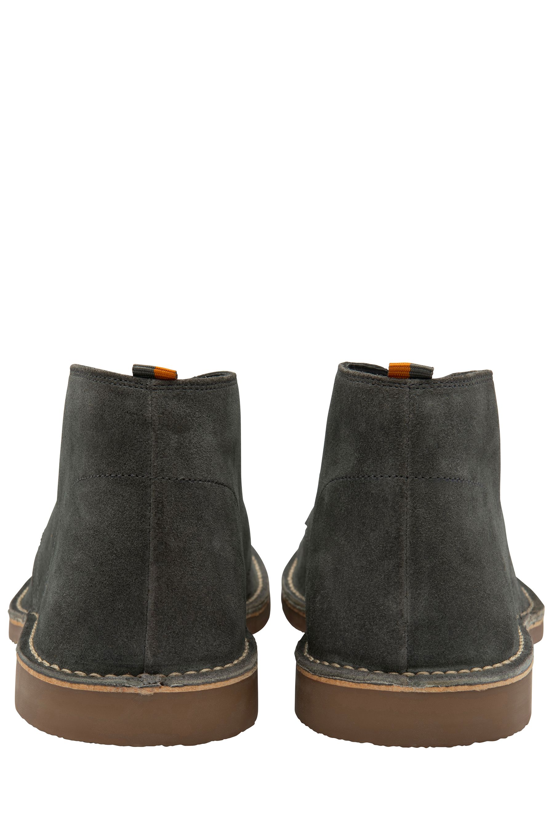 Buy Frank Wright Grey Mens Suede Lace Up Desert Boots from the