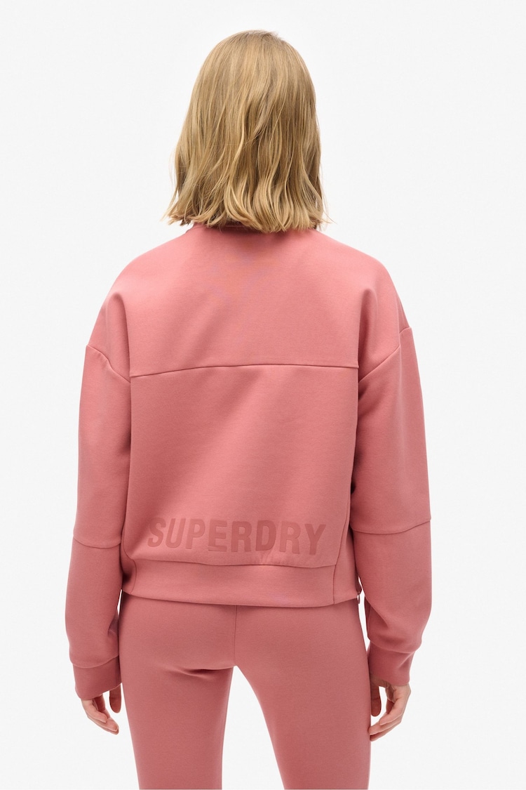 Superdry Withered Rose Sport Tech Relaxed Half Zip Jumpers - Image 2 of 7