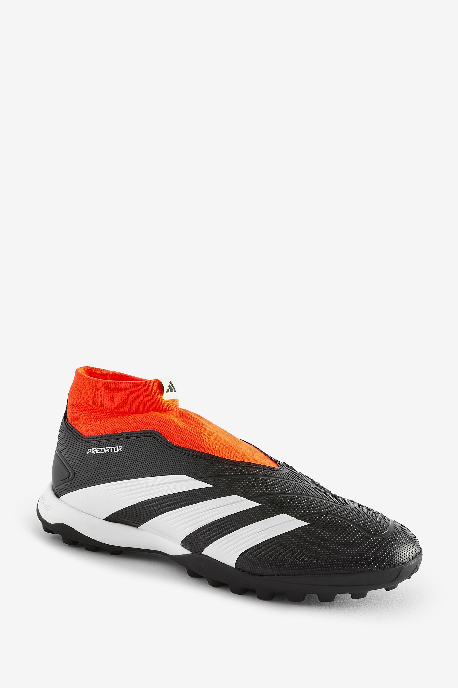 Black football boots laceless online
