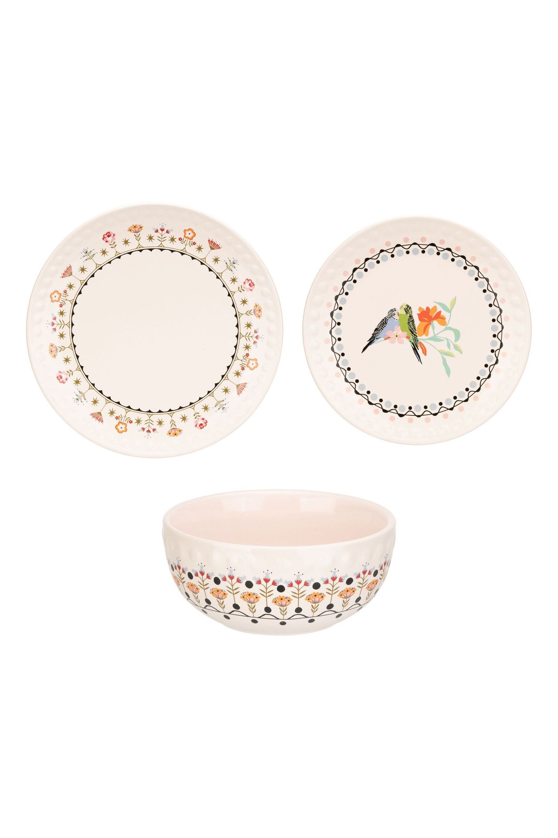 Buy Cath Kidston 12 Piece Cream Painted Table Dinner Set from the Next UK online shop