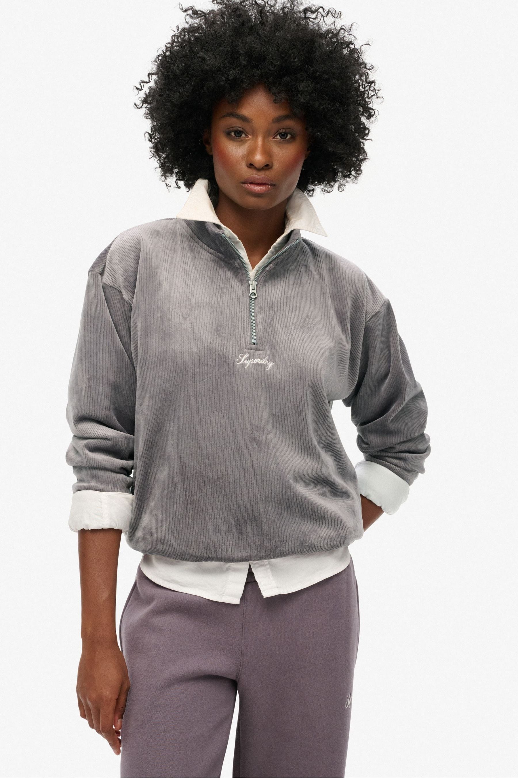Superdry half zip hoodie discount