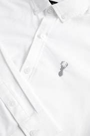 White Single Oxford Shirt (3-16yrs) - Image 3 of 4
