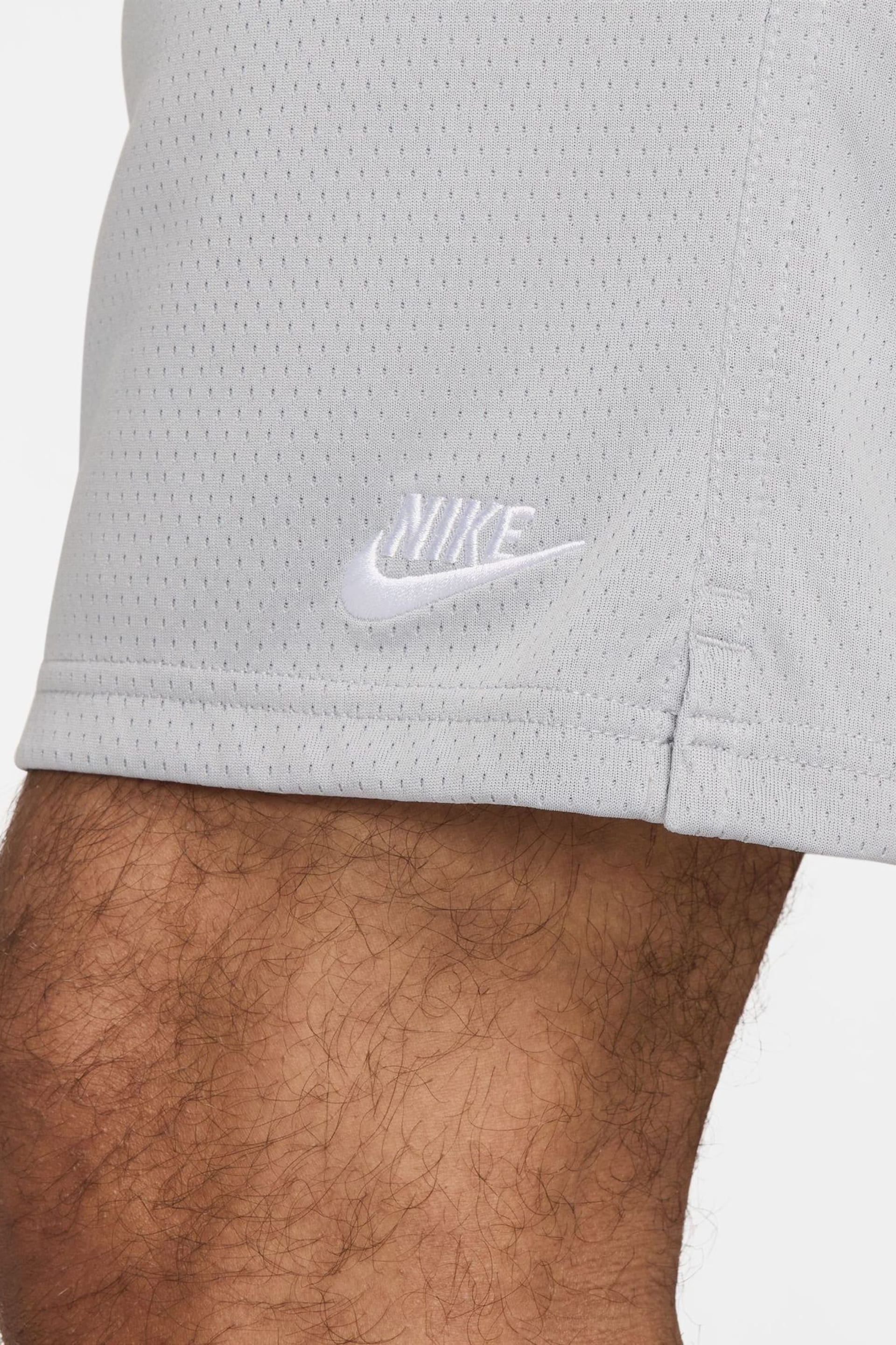 Nike Smoke Grey Club Mesh Flow Shorts - Image 6 of 8