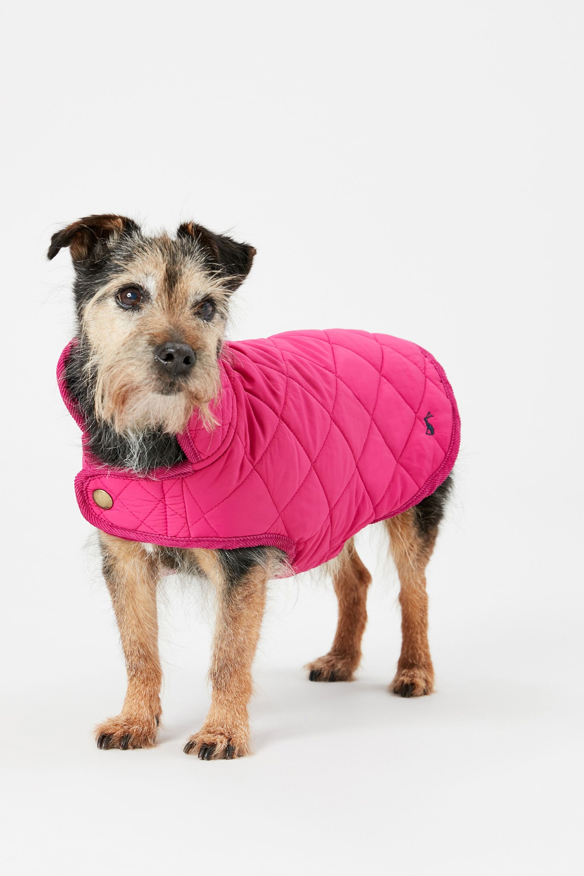 Joules Raspberry Pink Quilted Rain Dog Coat - Image 2 of 4
