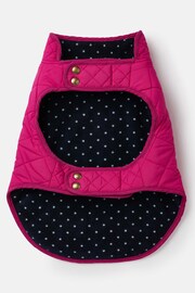 Joules Raspberry Pink Quilted Rain Dog Coat - Image 3 of 4