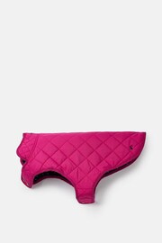 Joules Raspberry Pink Quilted Rain Dog Coat - Image 4 of 4