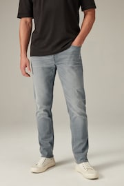 Light Grey Slim Fit Motion Flex Jeans - Image 1 of 13