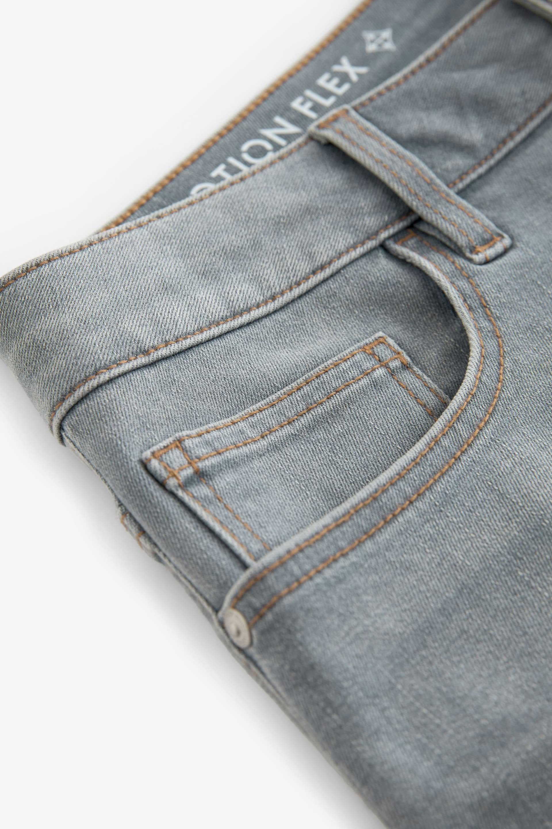 Light Grey Slim Fit Motion Flex Jeans - Image 10 of 13
