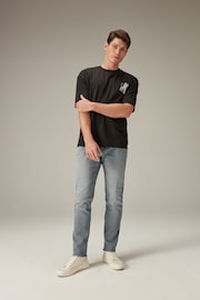 Light Grey Slim Fit Motion Flex Jeans - Image 2 of 13