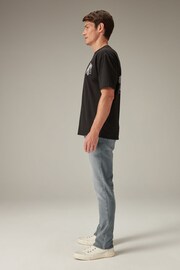 Light Grey Slim Fit Motion Flex Jeans - Image 4 of 13