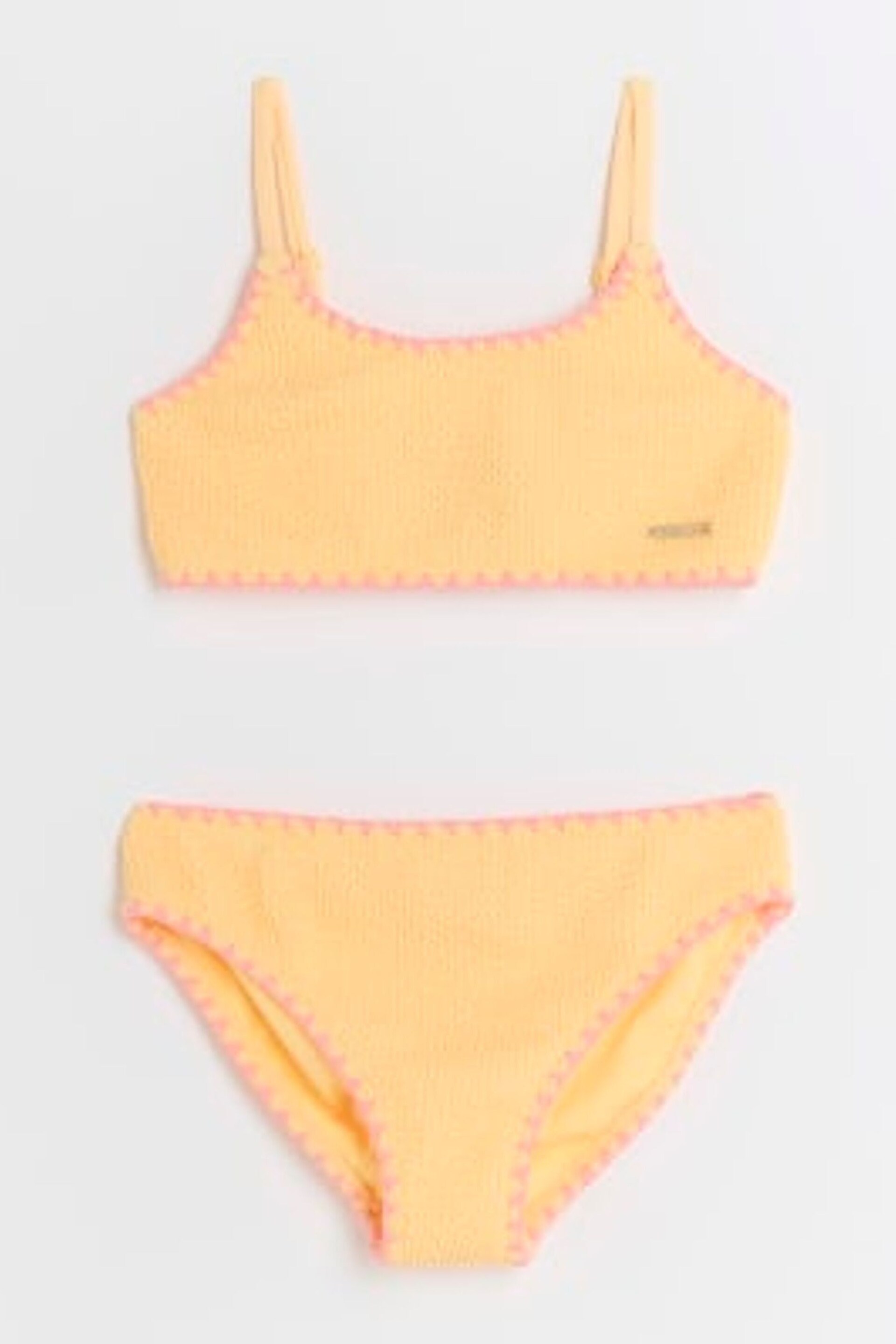 River Island Orange Girls Textured Bikini - Image 1 of 5